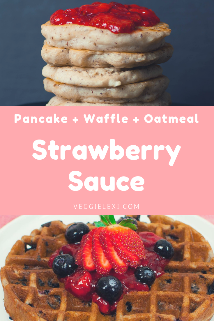 Strawberry Lemon Sauce with Pancakes and Waffles