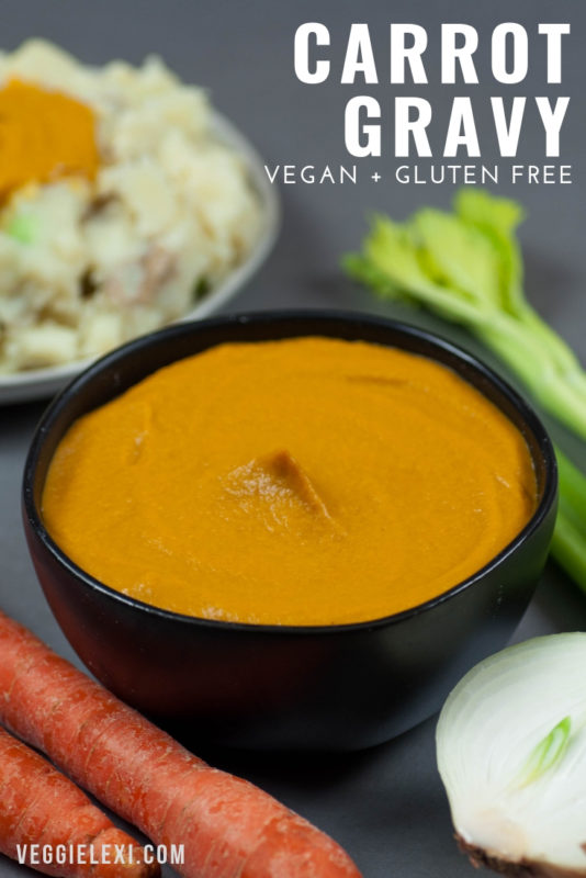 Vegan and Gluten Free Carrot Gravy.