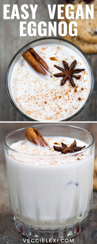 Easy Homemade Vegan Dairy Free Eggnog