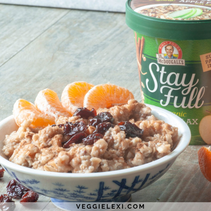 What I Eat to Stay Healthy on a Busy Day (McDougall's Oatmeal, Instant Ramen, and Easy Homemade Enchiladas with a Cucumber Salad) - by Veggie Lexi