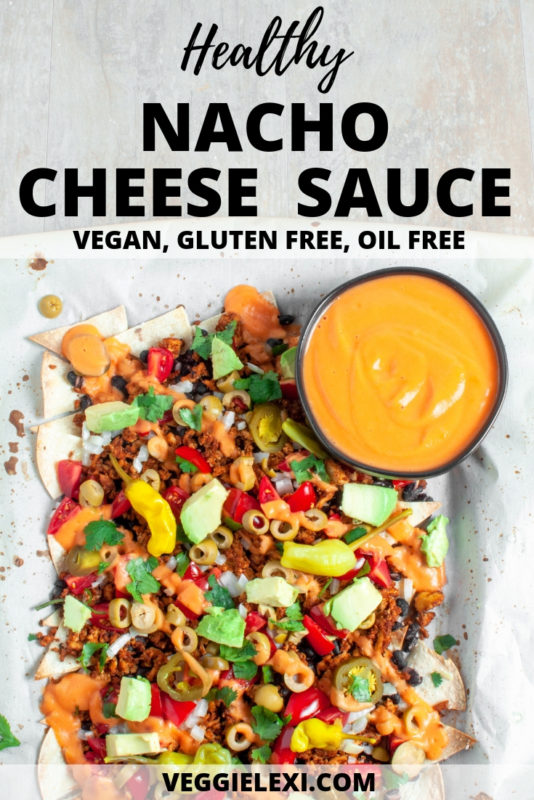 Oil Free Vegan Nacho Cheese Sauce Made With Cannellini Beans - by Veggie Lexi