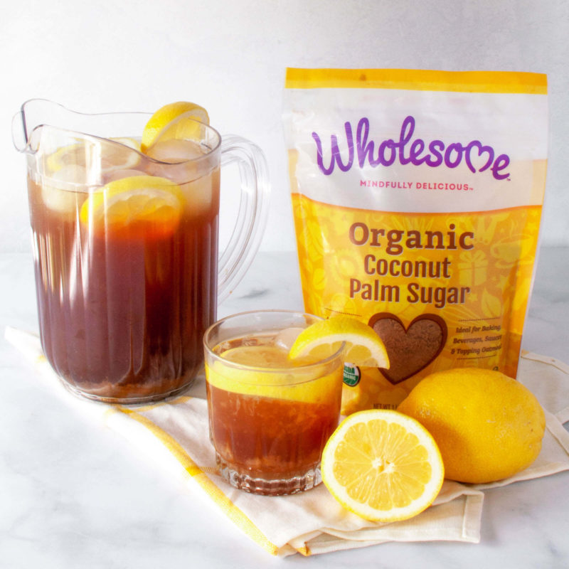 Better For You Lemon Sweet Tea featuring coconut palm sugar. #veggielexi #ad