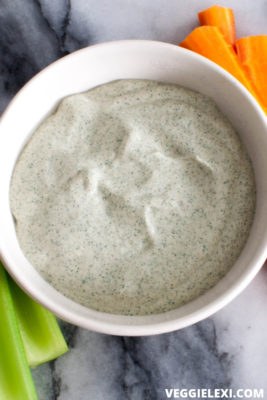 Creamy and delicious vegan Caesar dressing will take your salads to the next level! Ever better, it's oil free. - by Veggie Lexi