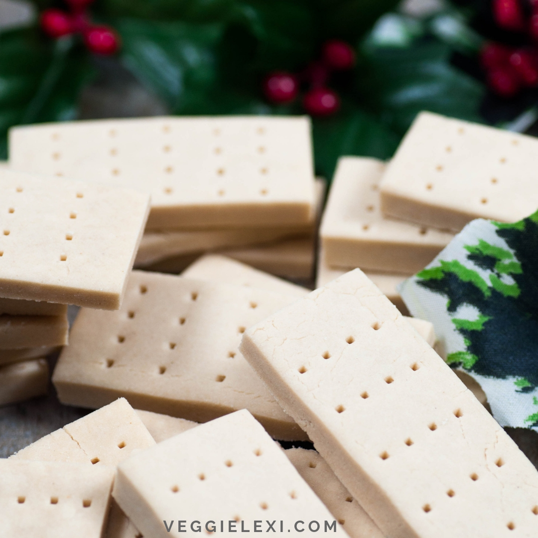 Simple Delicious Shortbread that's Vegan and Gluten Free - by Veggie Lexi