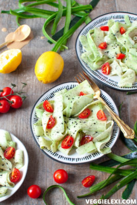 Delicious, light, and refreshing. This simple vegan and gluten free cucumber salad makes the perfect Spring or Summer side dish. #veggielexi #veganrecipes #salad #vegansalad - by Veggie Lexi