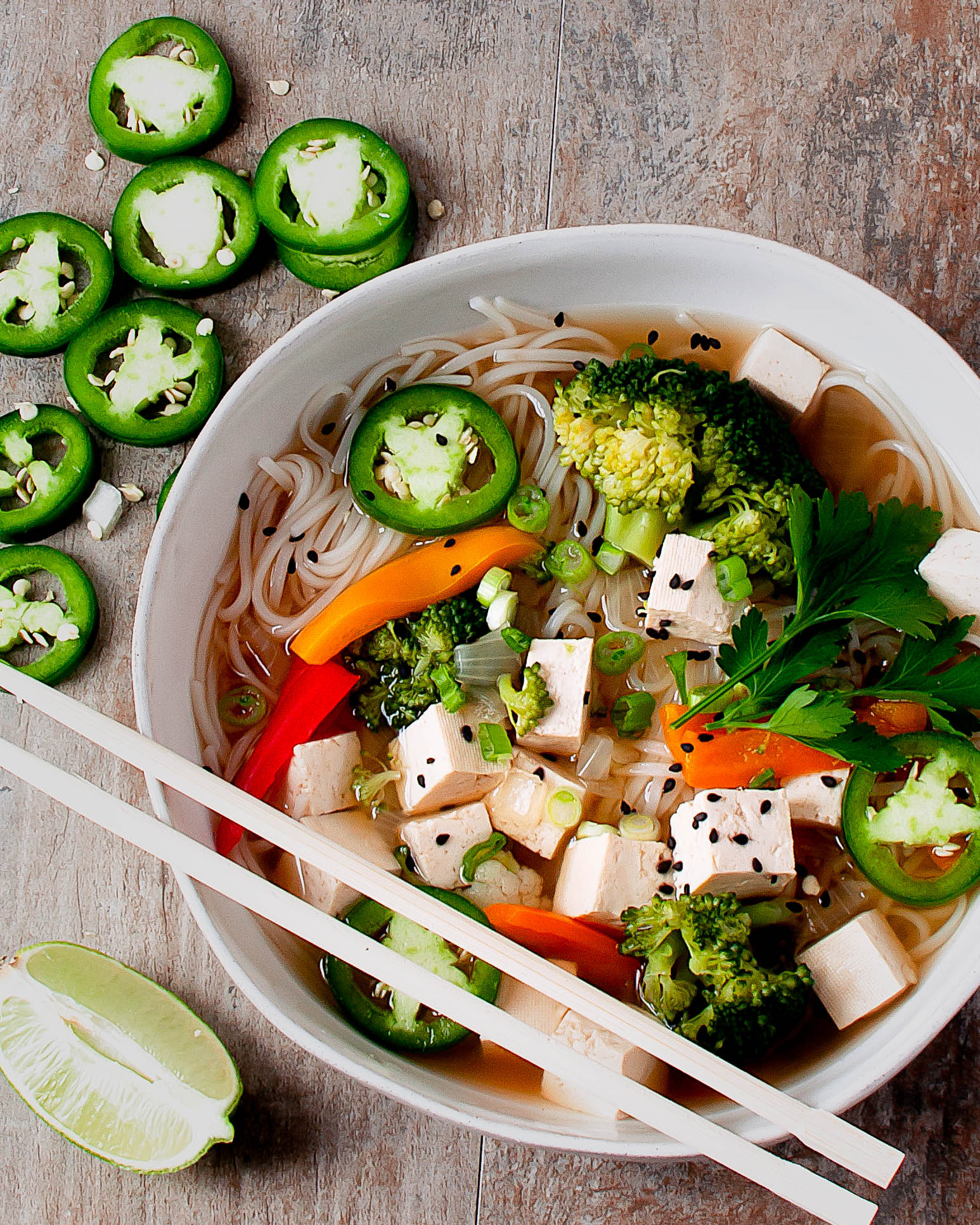 Easy Rice Noodle Soup Veggie Lexi