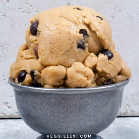 Edible Chocolate Chip Cookie Dough That's Vegan and Gluten Free - by Veggie Lexi
